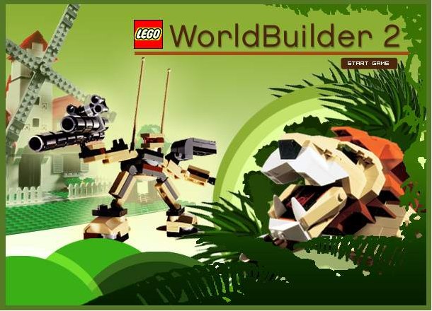 The title screen of LEGO World Builder 2